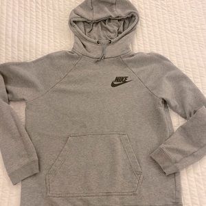 Nike Grey Turtleneck Hoodie Size Medium